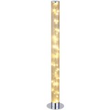 LED-Stehleuchte D: 17,5 cm Chrom - Basics, Kunststoff/Metall (17,5/100cm)