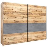 SKRIŇA S POSUVNÝMI DVERAMI ALICANTE - sivá/farba duba, Modern, kov/kompozitné drevo (270/210/60cm)