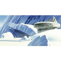 Fototapete Star Wars Hoth Echo Base - Blau/Weiß, Trend, Textil (500/250cm)