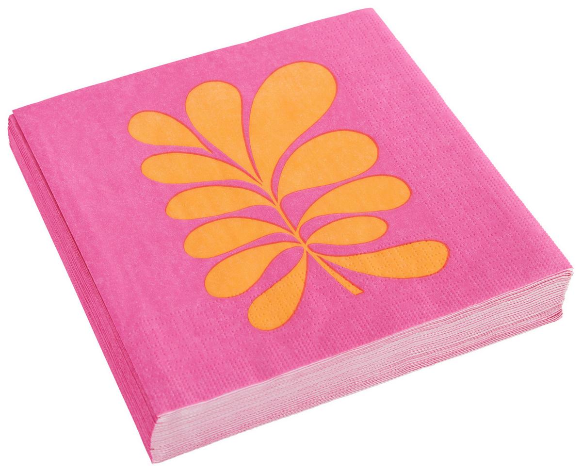 SERVÍTKA KAI - oranžová/pink, papier (33/33cm)