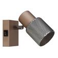 Strahler Bihana - Chromfarben/Schwarz, MODERN, Glas/Metall (7/12cm) - James Wood