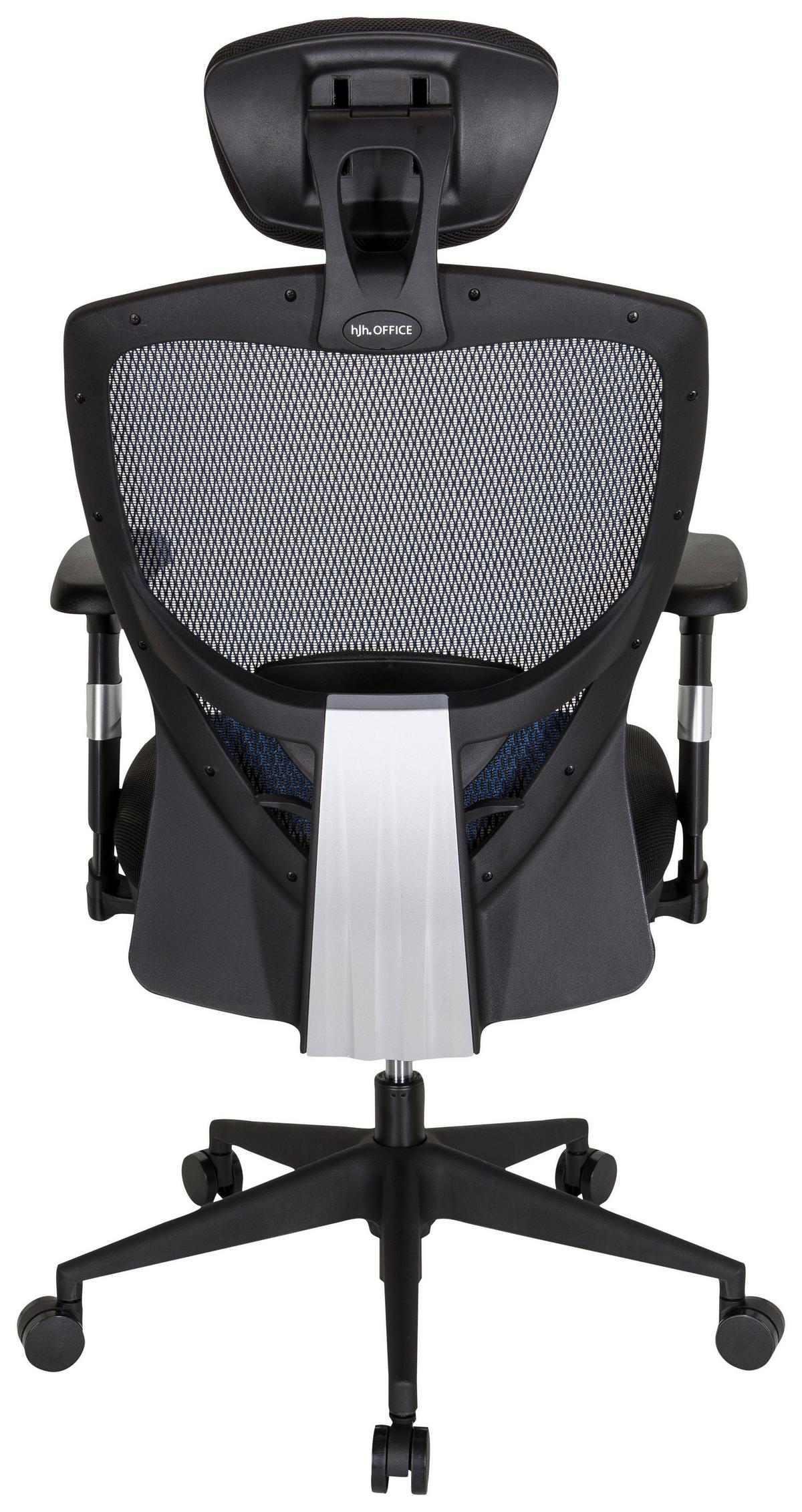 Bürostuhl Venus Base Blau/schwarz Bis 120 Kg - Blau/Schwarz, Basics, Kunststoff/Textil (66/117/65cm) - MID.YOU