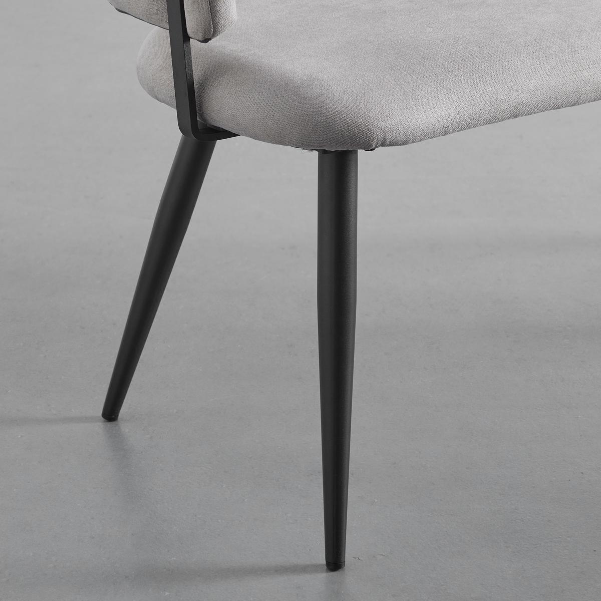 Lavice NINO svěle šedá - šedá/černá, Moderní, kov/dřevo (120/80/58cm) - Bessagi Home