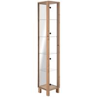 VITRÍNA ALBI -EXKLUSIV- - černá/dub artisan, Moderní, kompozitní dřevo/sklo (33/189/33cm) - Mömax
