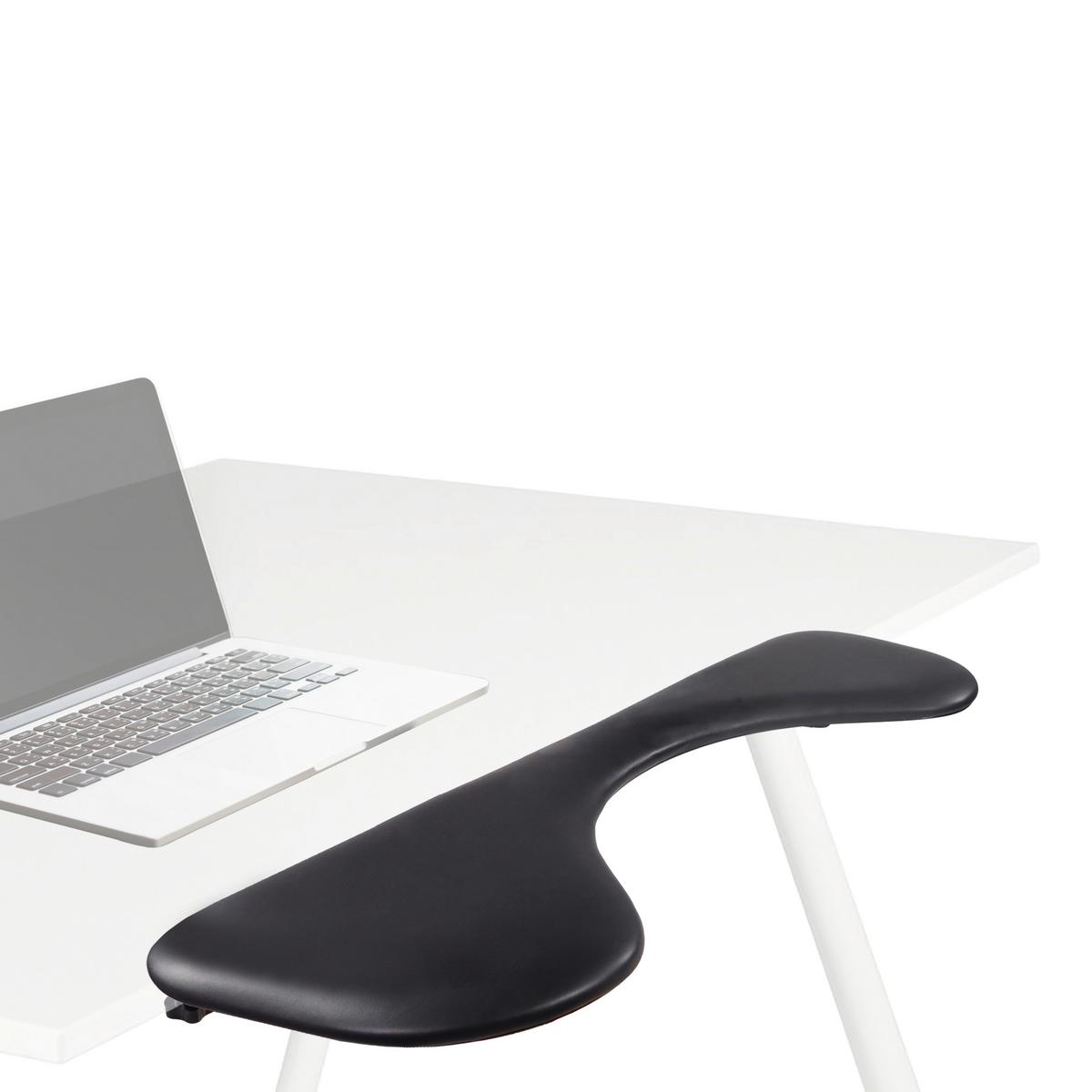 Schreibtischaufsatz Relex Rt2 - Schwarz, Basics, Leder (67/2,5/22cm) - MID.YOU