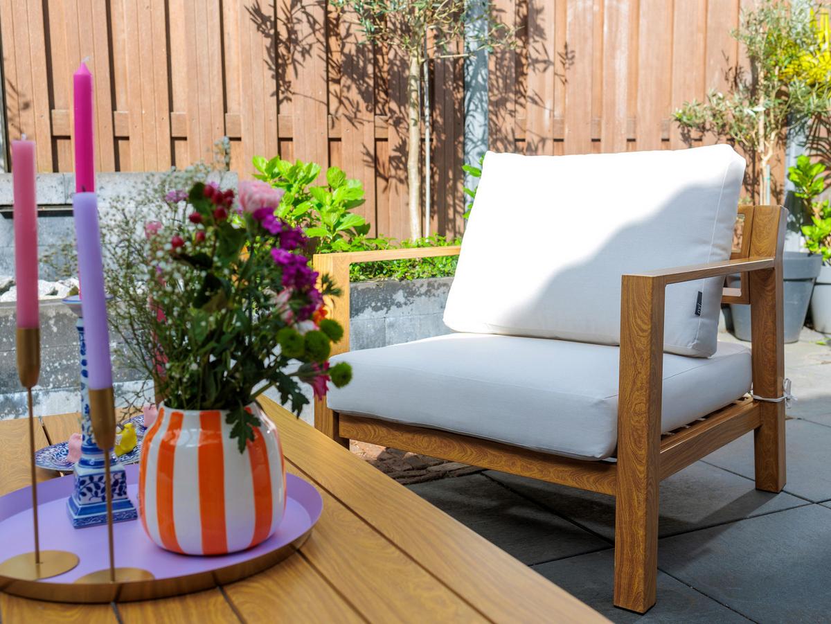 Dining-Loungeset Orla - Eichefarben/Braun, MODERN, Metall (223,5/89/73,5cm) - Ambia Garden