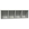 Wandregal Las Vegas Seidengrau B: 120 cm - Grau, MODERN, Holzwerkstoff (120/36/37cm) - Vertico