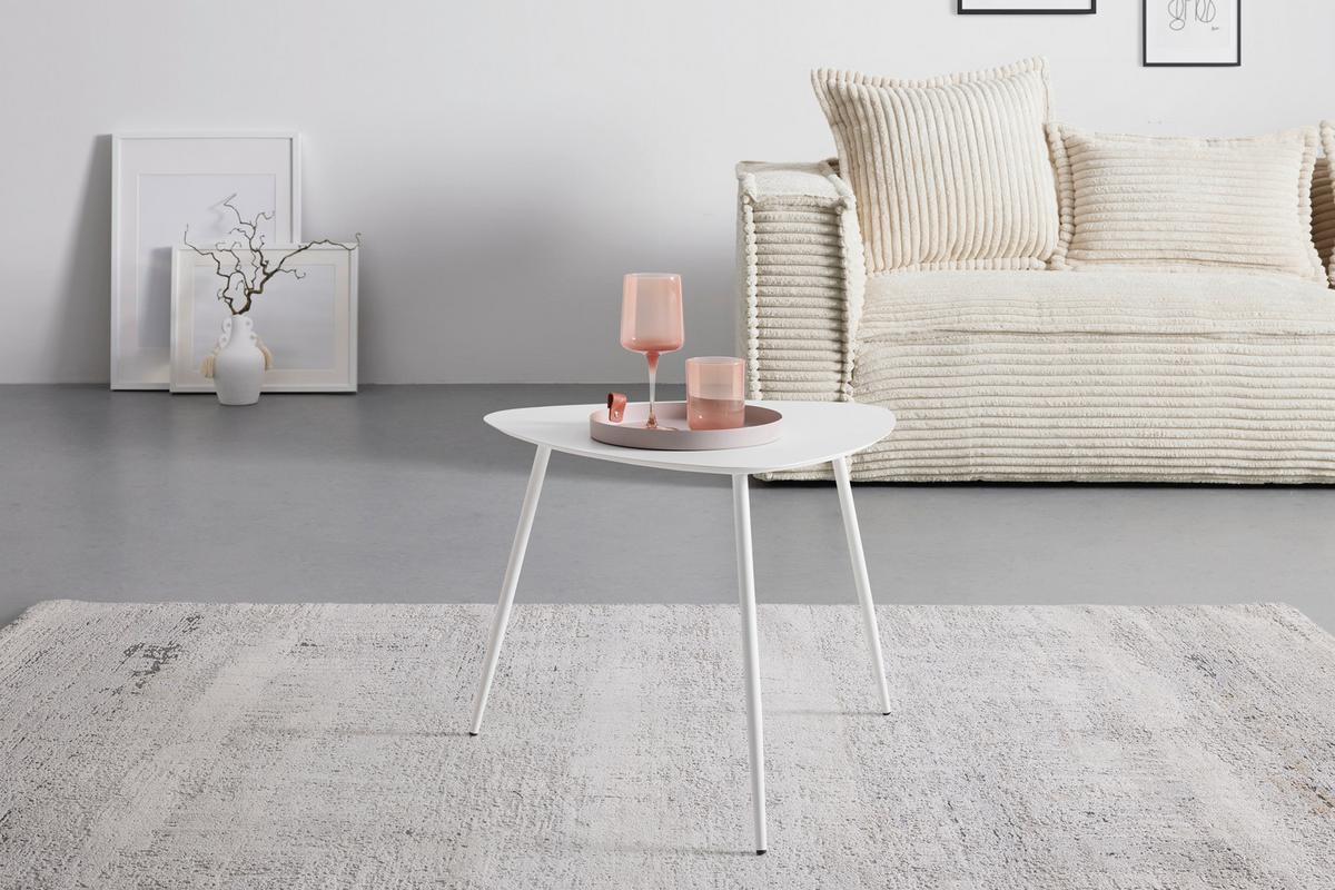 KONFERENČNÍ STOLEK FINE BÍLÁ - bílá, Moderní, kov (56/45,5/57,5cm) - Mömax