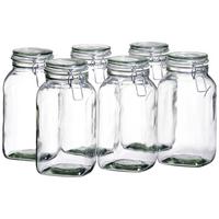 Einmachgläser 6er-set Gothika Je Ca. 2,5 Liter Auslaufsicher - Transparent, Basics, Glas (2500ml) - Mäser