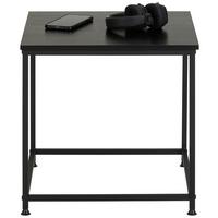 Odkládací stolek GABE, ocel, černá - černá, Moderní, kov/kompozitní dřevo (45/45/45cm) - Mömax