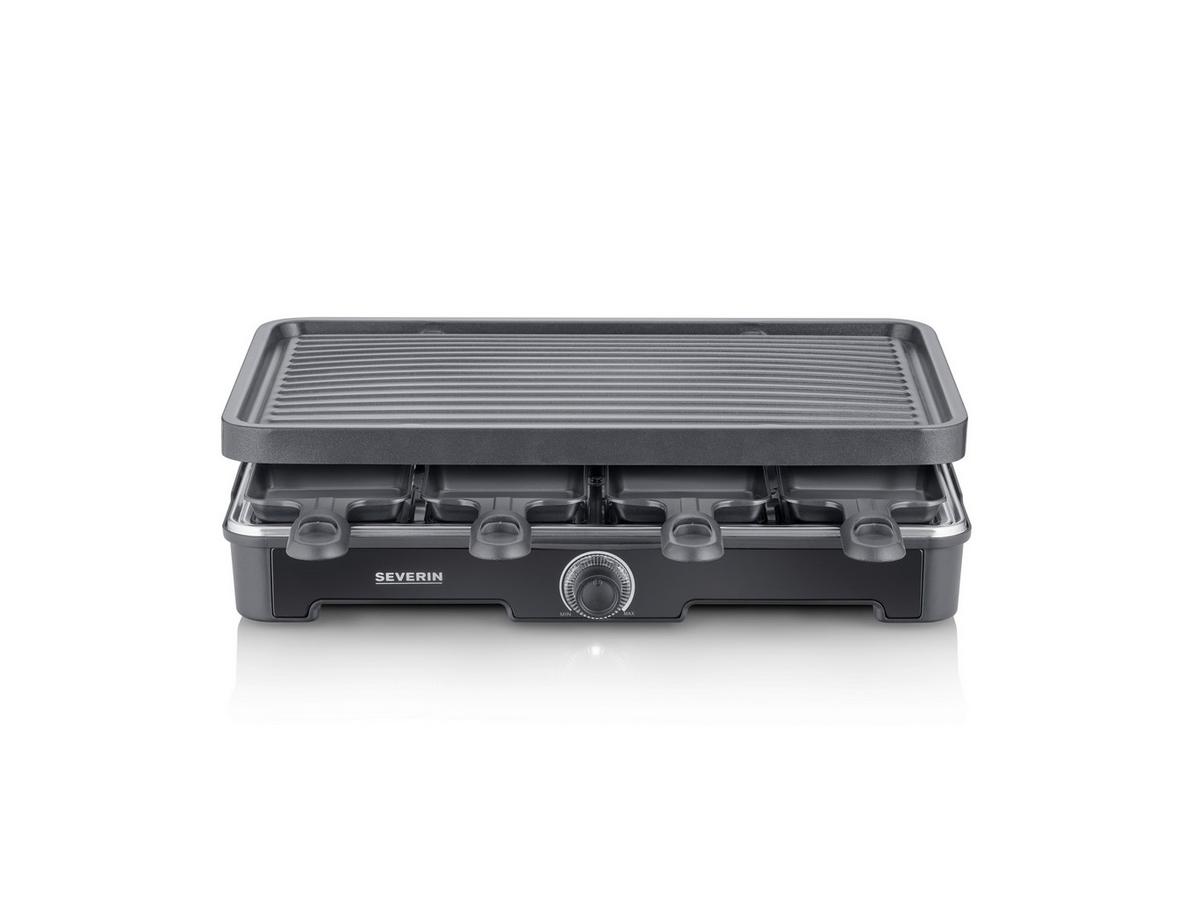 RACLETTE-GRILL 1400W, Keramikbeschichtung - Schwarz, Basics, Kunststoff (42/12/28cm) - Severin