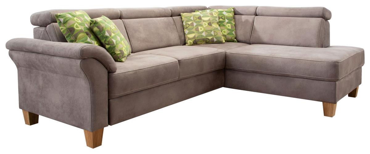 Ecksofa Arngast braun 245x194 cm - Eichefarben/Beige, KONVENTIONELL, Textil (245/194cm) - Sit & More