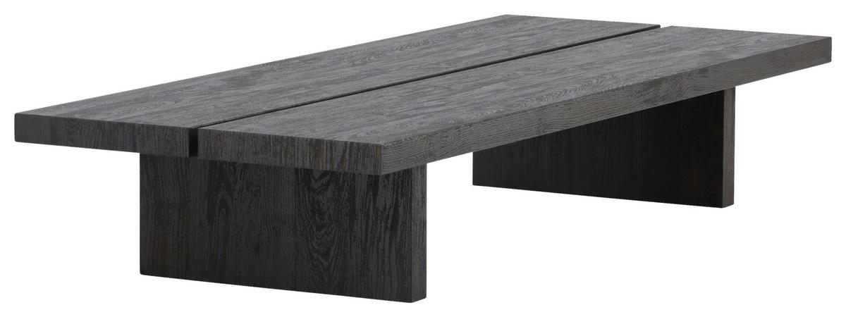 Couchtisch Lancester - Schwarz, Design, Holz (140/60/25cm) - Livetastic