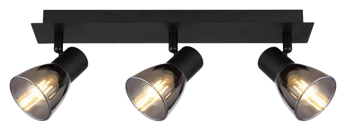 Strahler 54307-3 - Schwarz, Design, Glas/Metall (40/7/15,5cm) - Globo