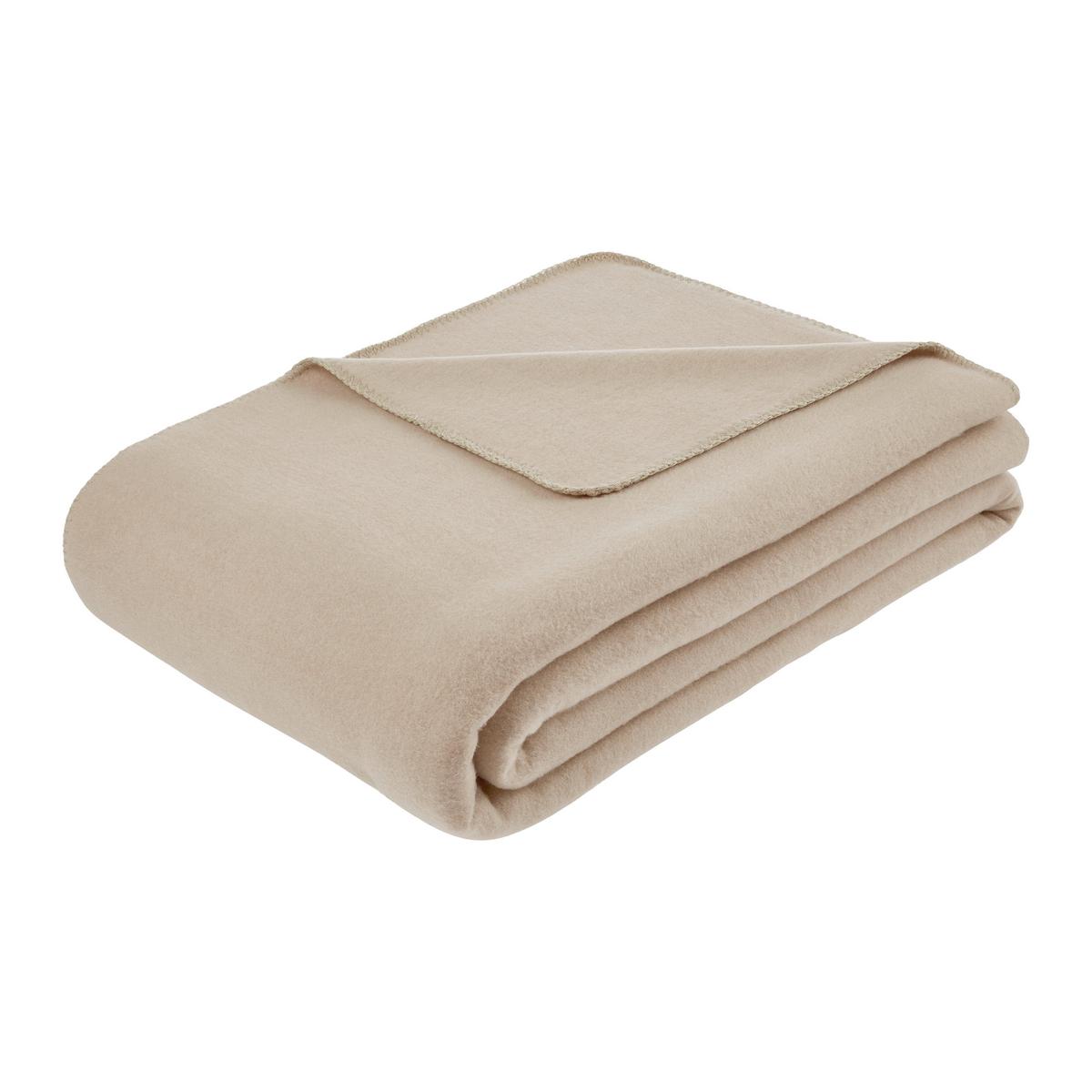 FLEECOVÁ DEKA SANA - prírodná farba, Modern, textil (140/200cm) - Mömax