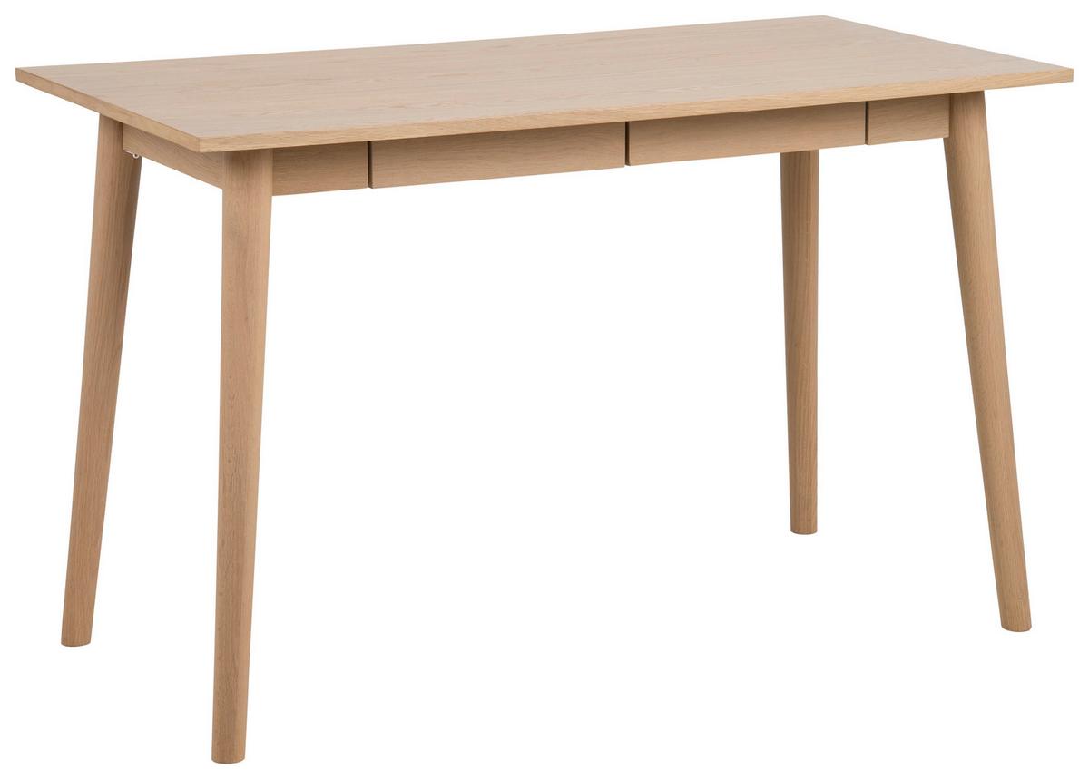 Schreibtisch B 120cm H 75cm Marte, Echtholzfurnier Eiche - Eichefarben, MODERN, Holz (60/120/75cm) - MID.YOU