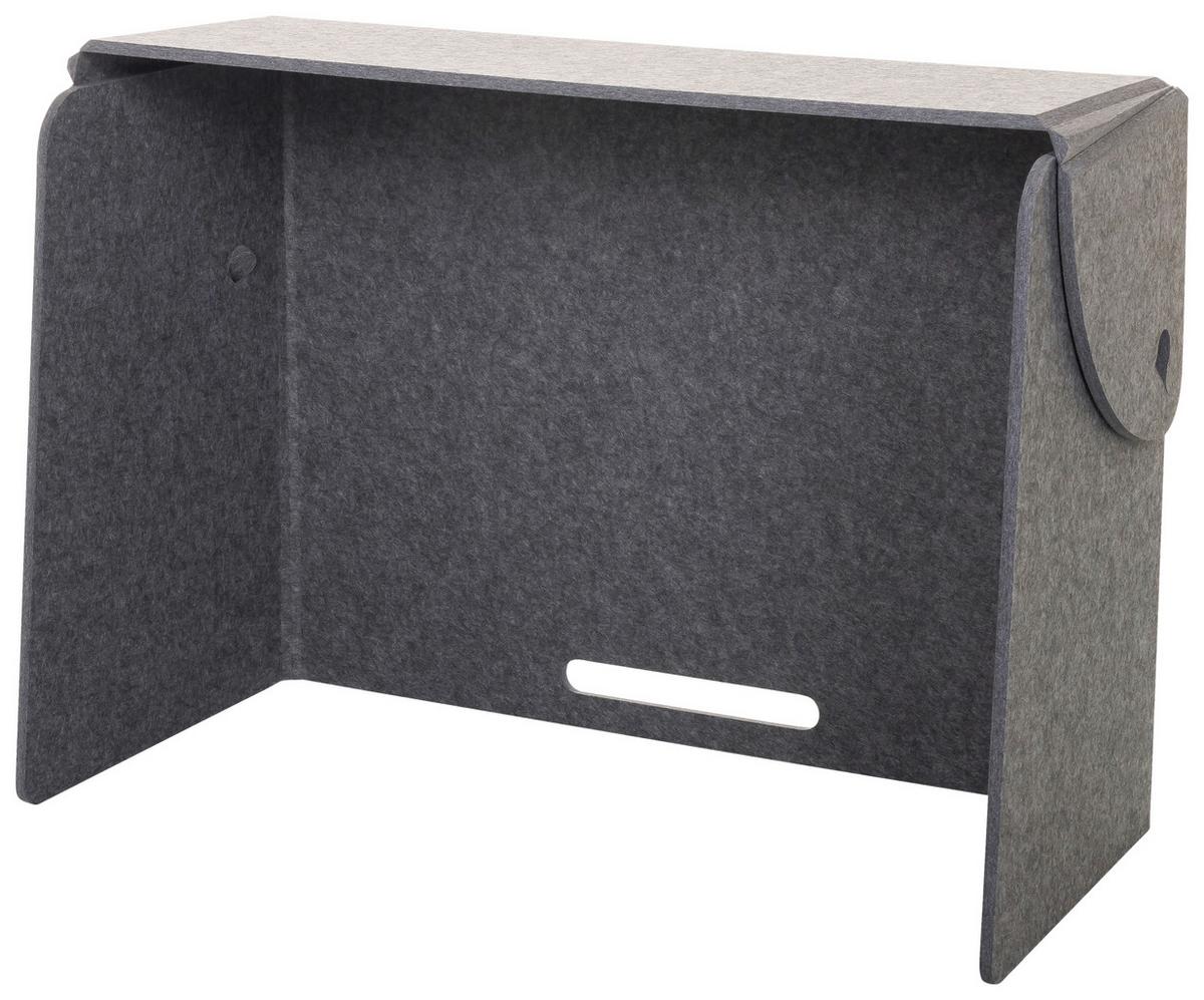 Trennwand Flexmiut Fold - Grau, Basics, Kunststoff/Textil (84/58/40cm) - MID.YOU