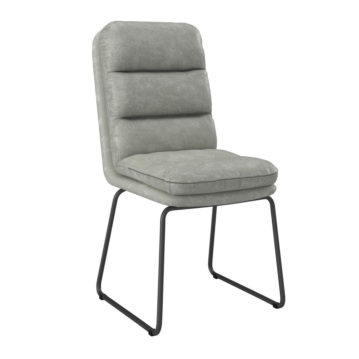 Stolička KONA svetlosivá - svetlosivá/tmavosivá, Modern, kov/drevo (51/90/62cm) - Bessagi Home