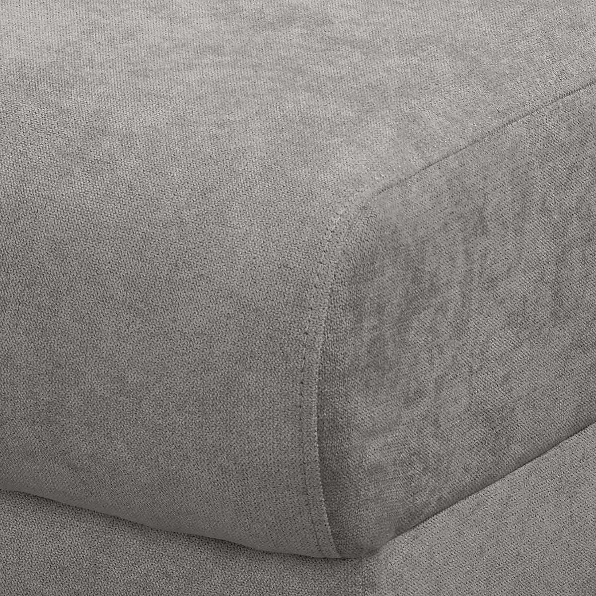 Ecksofa Beata Grau S: 150x230 cm - Wengefarben/Grau, Design, Textil (150/230cm) - Livetastic