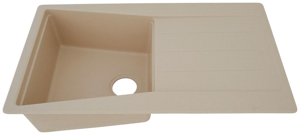 Spüle Respekta Granitspüle - Beige, Trend, Stein (86/20/50cm) - Respekta