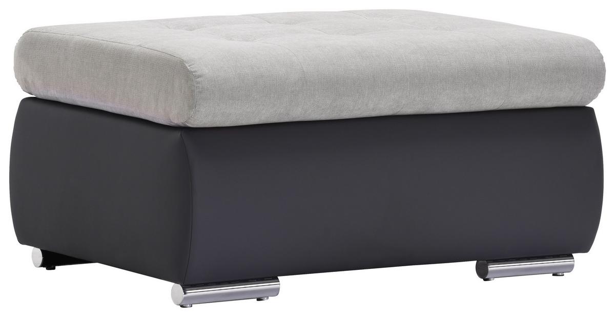 Sarokgarnitúra Joy I - világosszürke/barna, Design, textil (175/85/271cm)