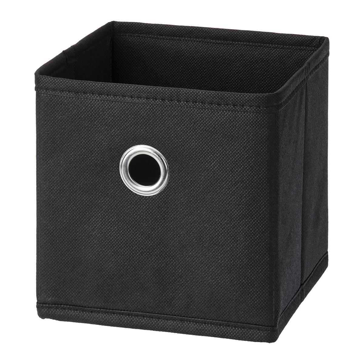 Skladací box PHOEBE -EXT- - čierna, Konventionell, kartón/kov (15/15/15cm) - Based