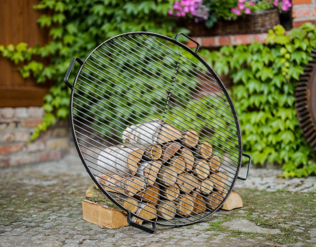 Grillrost Grillrost 60 | inkl. 4 Griffen - Schwarz, Basics, Metall (60cm)