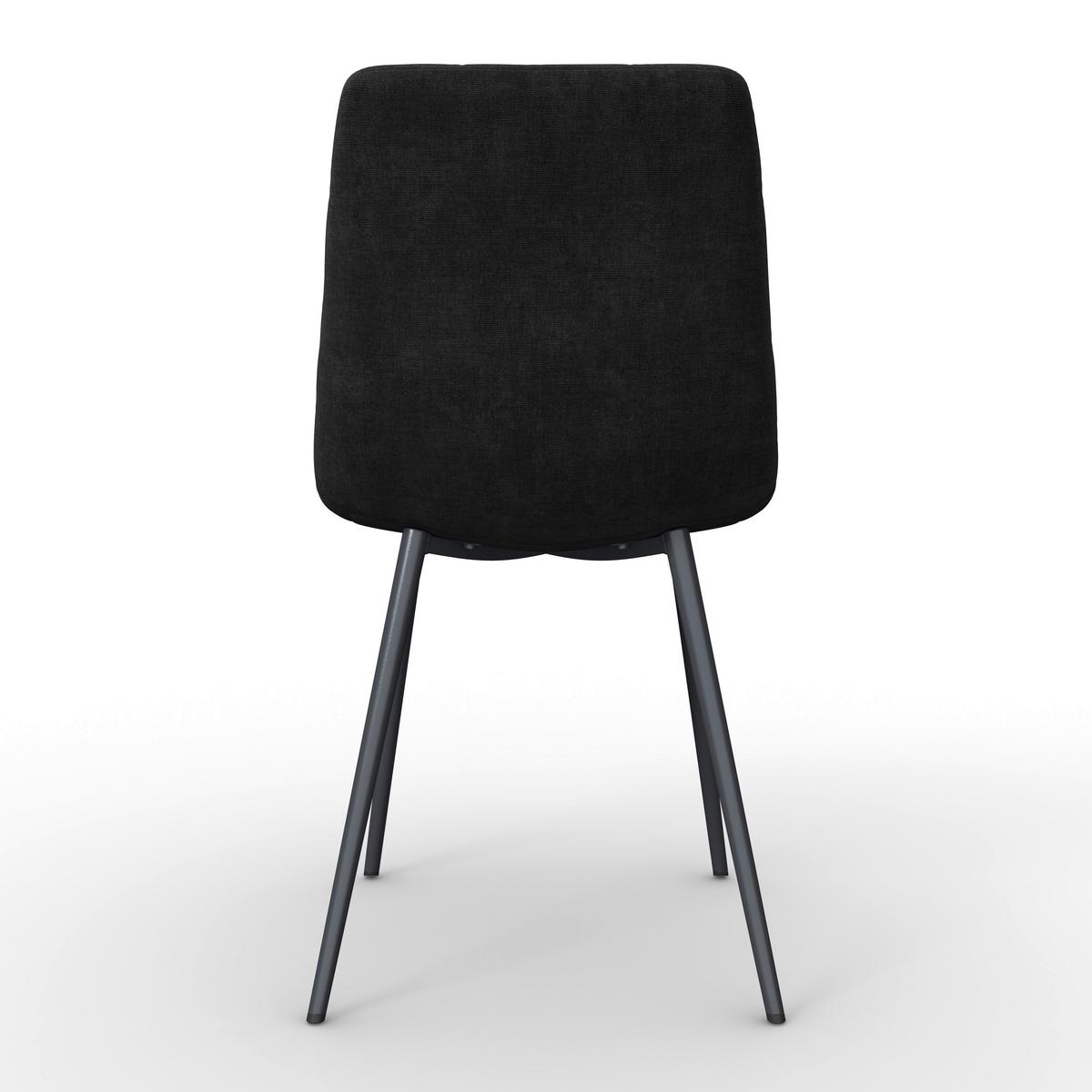 ŽIDLE RIA - černá, Moderní, kov/textil (44/87/54cm) - Bessagi Home