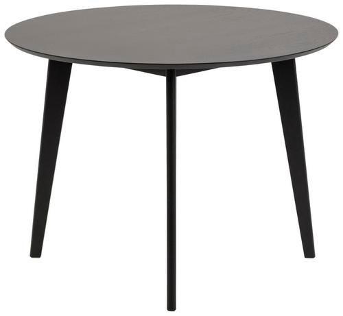 Esstisch Echtholz Roxby Ø 105 Cm Schwarz