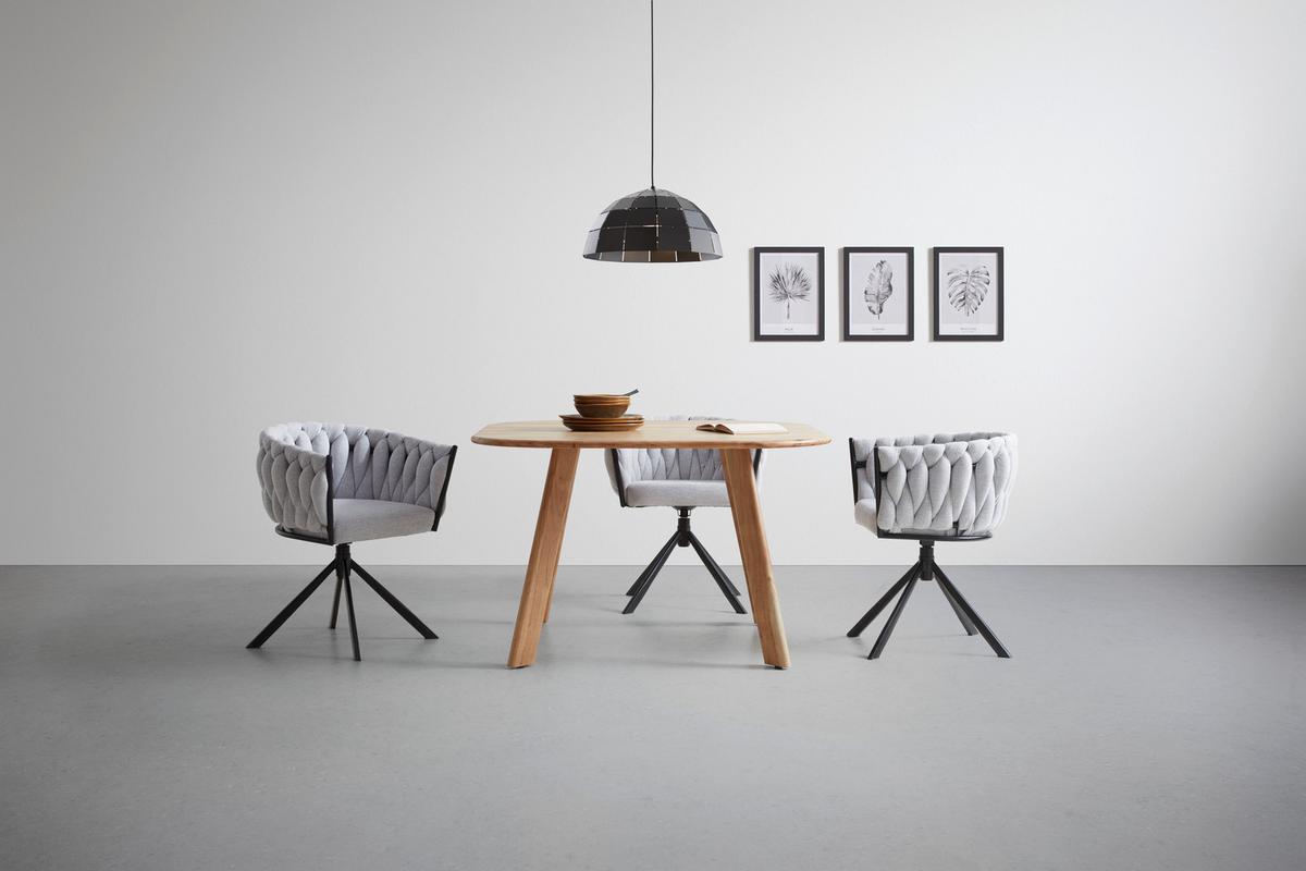 Jídelní stůl LIZA 120 - barvy akácie, Moderní, dřevo (120/76/120cm) - Premium Living