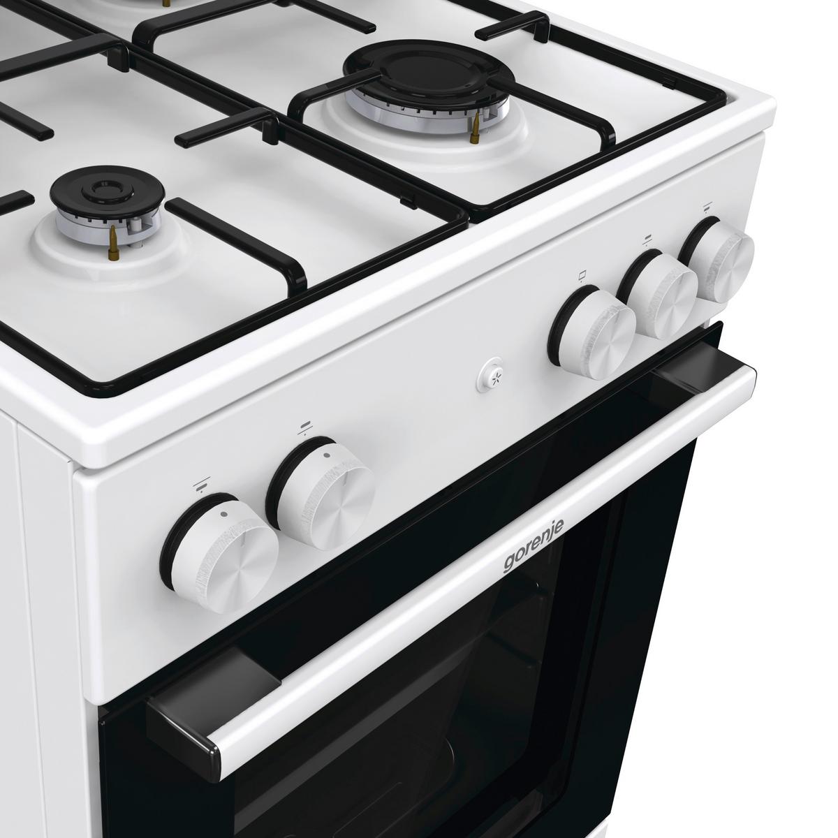 Herd Gg5a14wj - Weiß, Trend, Glas/Kunststoff (50/85/60cm) - Gorenje