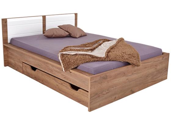 Postel Avensis New - bílá/barvy dubu, Konvenční, dřevo (140/200cm) - Luca Bessoni Postel Avensis New - bílá/barvy dubu, Konvenční, dřevo (140/200cm) - Luca Bessoni