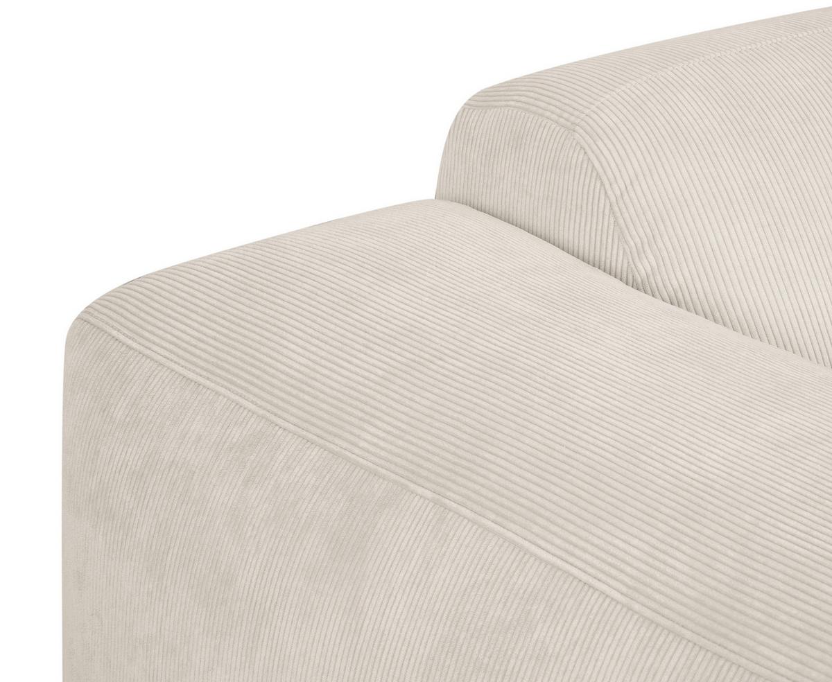 3-sitzer-sofa Hannah Creme B: 247 Cm - Creme/Schwarz, Design, Textil (247/75/104cm) - MID.YOU