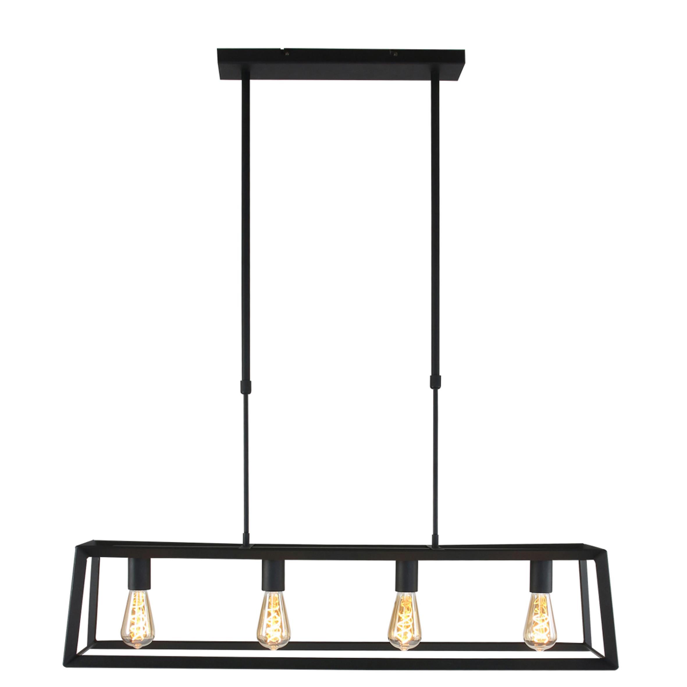 Pendelleuchte Buckley - Schwarz, Trend, Metall (20/90/100cm)