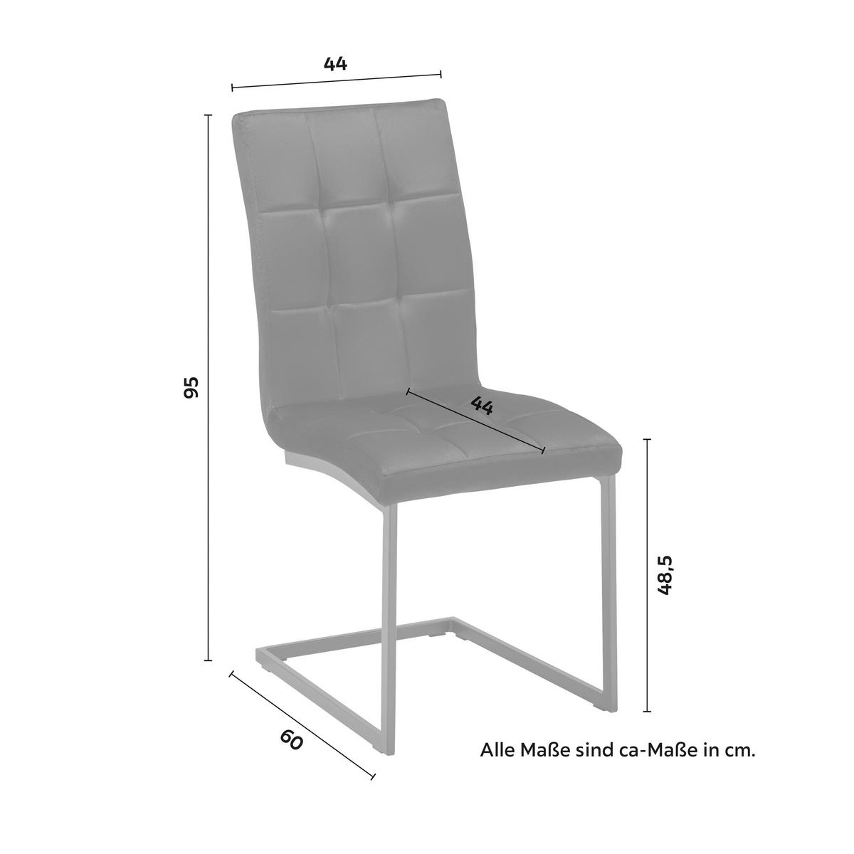 Dvoudílná sada židlí MELA hnědá/šedá - šedá/černá, Moderní, kov/textil (44/95/60cm) - PBJ