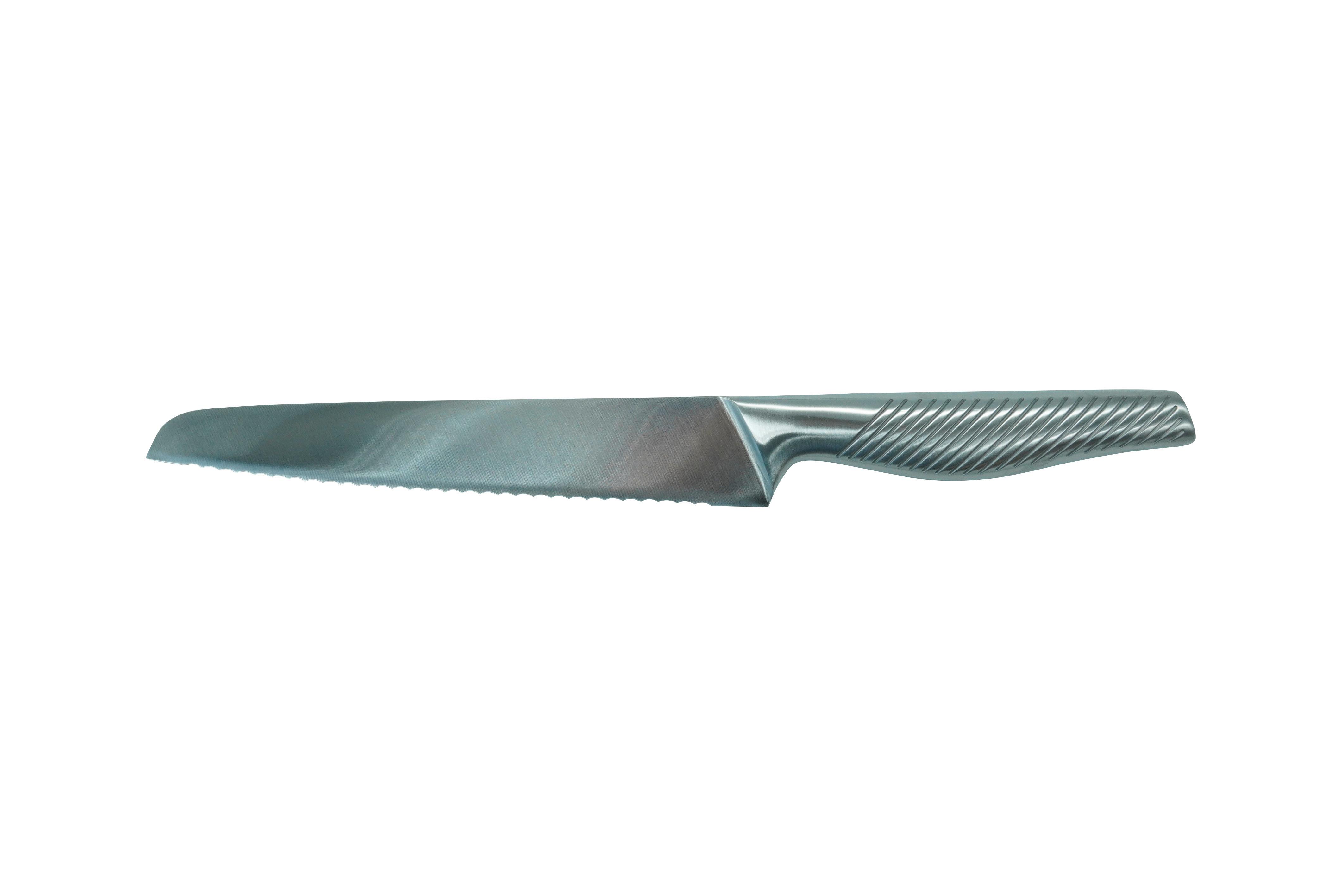 Nůž na chléb Gourmet, ca. 35cm - barvy nerez oceli, Moderní, kov (35cm) - Premium Living