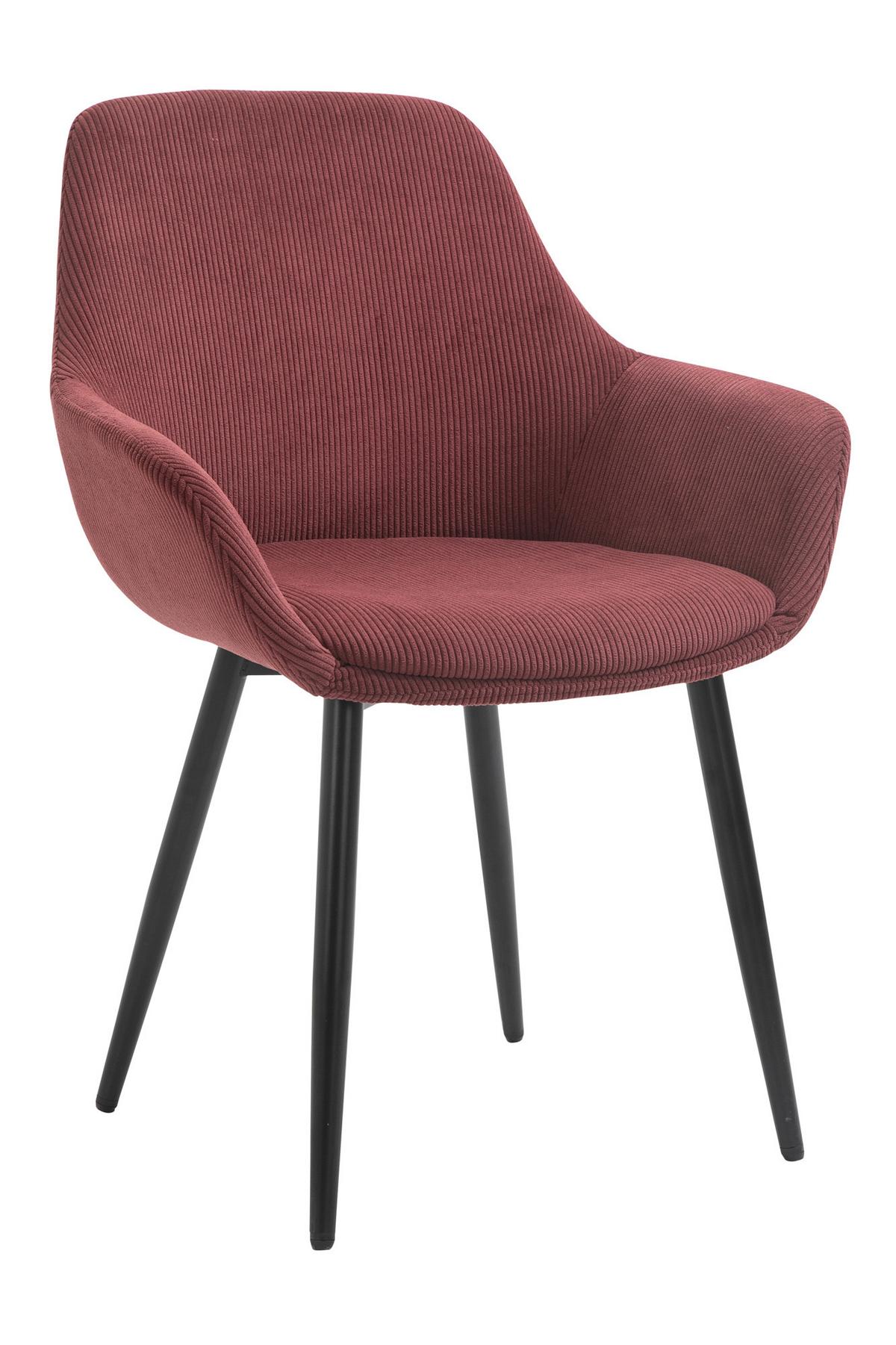 Tischgruppe Naturfarben/Beere L: 160 cm - Beere/Naturfarben, MODERN, Holz/Textil (160/85/76,5cm) - Livetastic