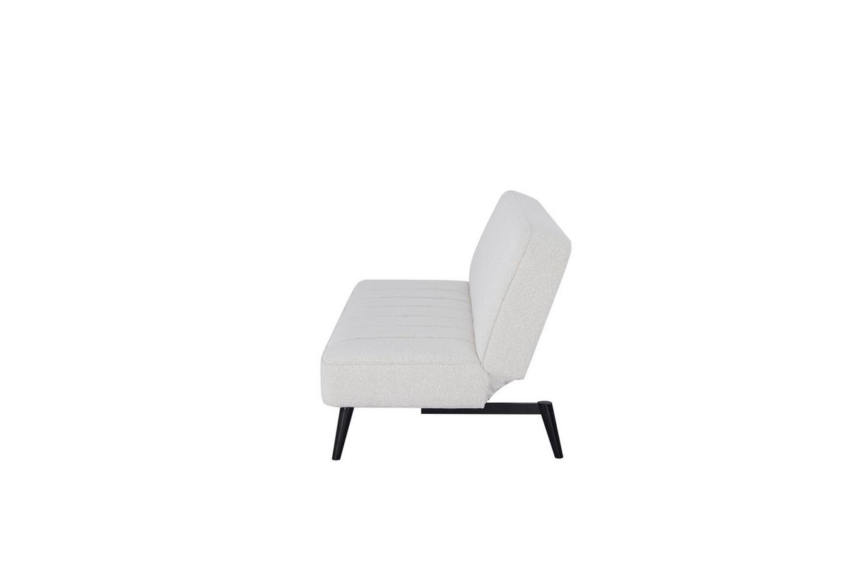 Schlafsofa Lino Beige B: 192 cm - Beige/Schwarz, Design, Holz/Textil (192/82/90cm) - Livetastic