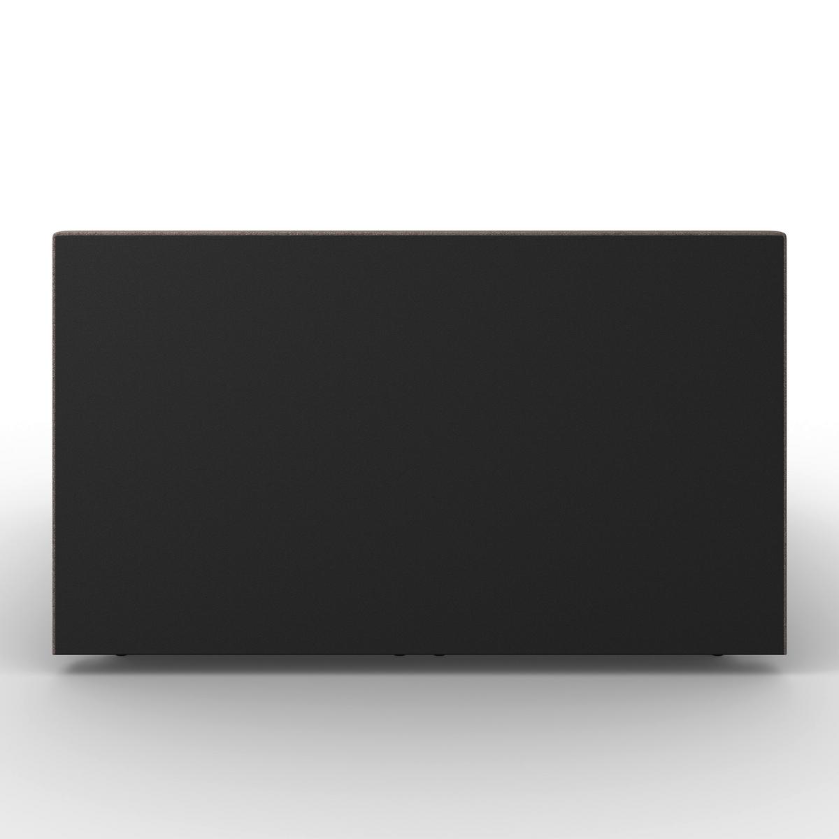 Americká posteľ LILY 180x200 cm, s topperom, mokka - čierna/mokka, Modern, drevo/textil (180/200cm) - Bessagi Home