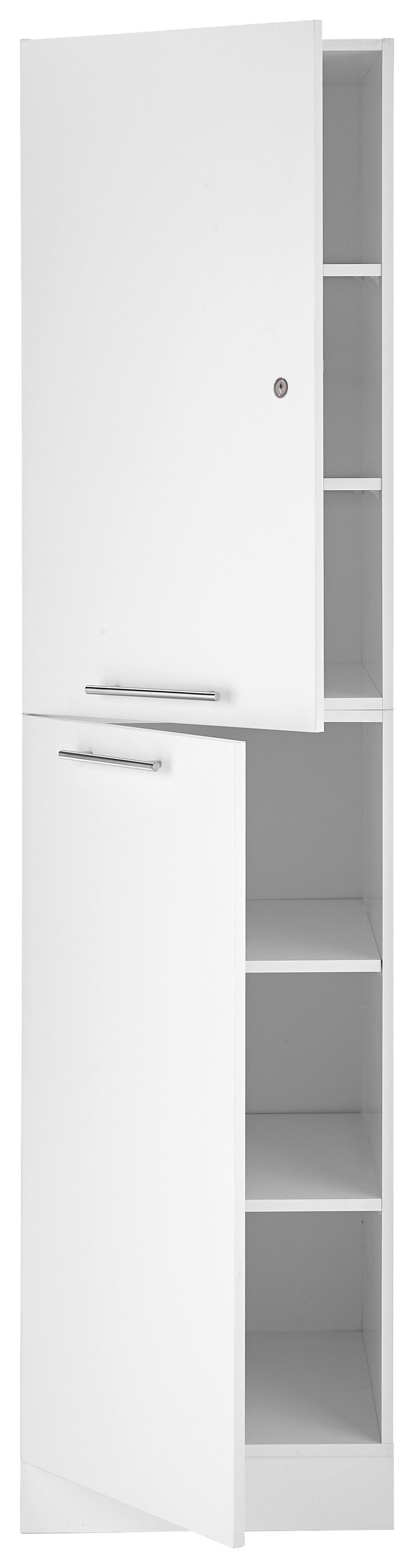 Mehrzweckschrank Clara Weiß BxH: 50x200 cm - Weiß, KONVENTIONELL, Holzwerkstoff (50/200/67,6cm) - Respekta