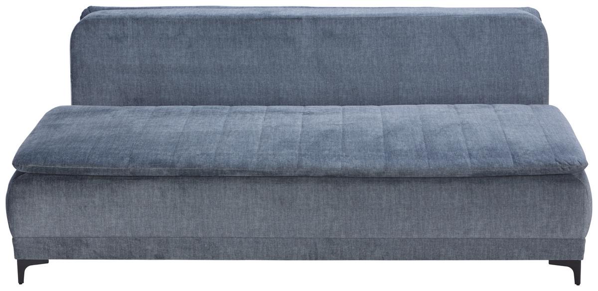 Boxspringsofa Tom Mit Schlaffunktion & Bettkasten - Anthrazit/Schwarz, MODERN, Textil (206/96/96cm) - Ondega