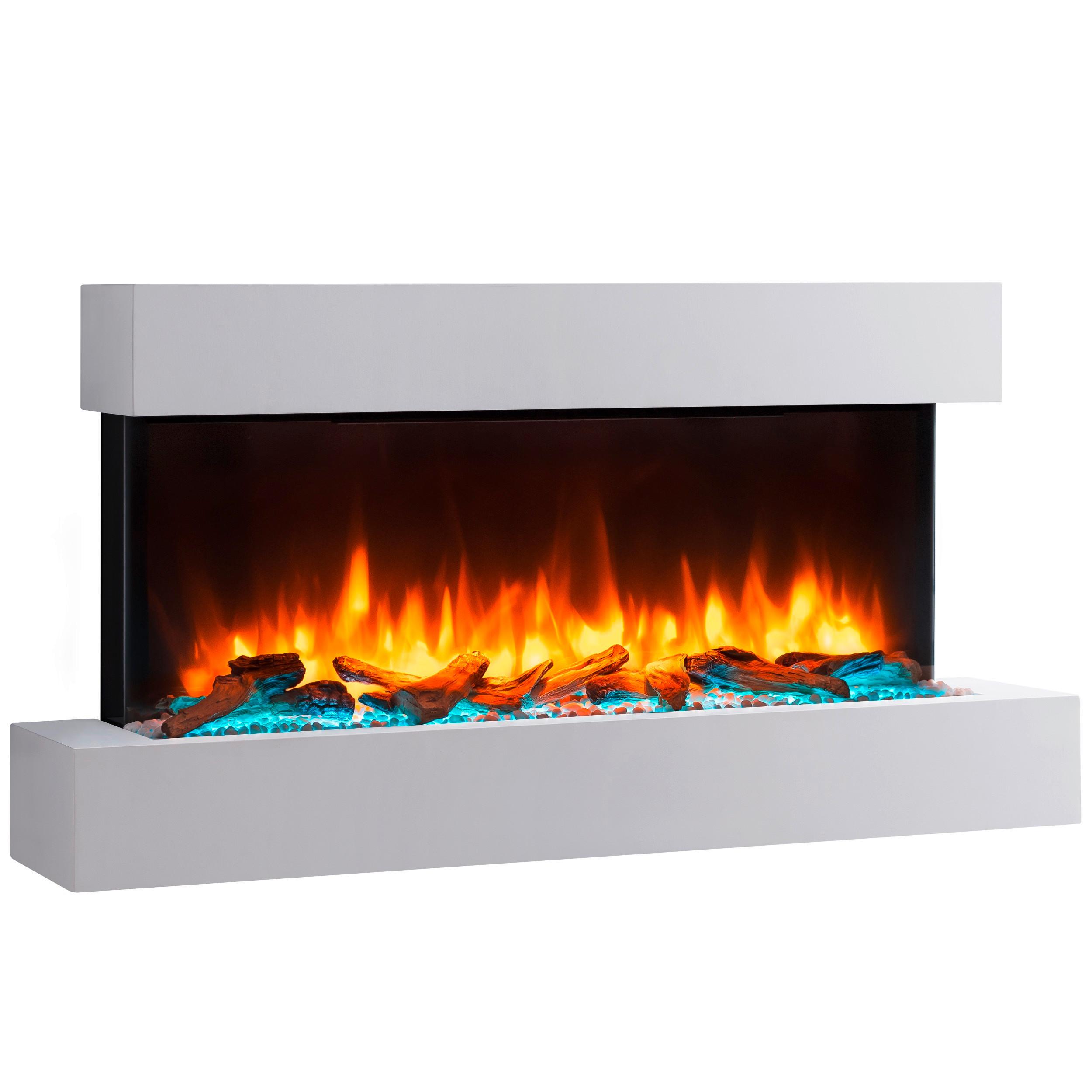 Elektrokamin Ignis - Weiß, Basics, Holzwerkstoff/Metall (110/57/25cm)