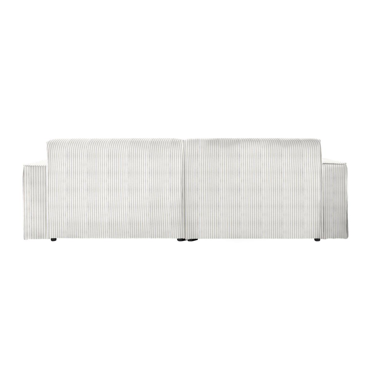 Rohová sedačka LOFT, levá, béžový manšestr - černá/světle zelená, Moderní, textil/plast (172/75/265cm) - Mömax