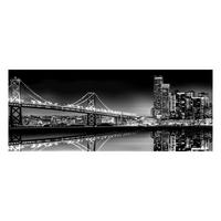 OBRAZ NA PLÁTNE BRIDGE - viacfarebná, Basics, drevo/textil (150/60cm)