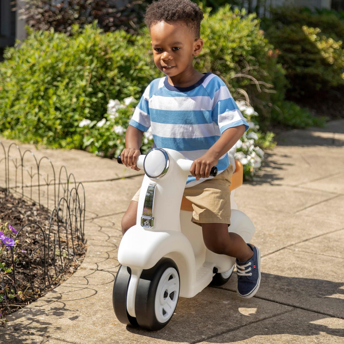 Laufrad Ride Along Scoot Braun/weiß T: 50,8 Cm - Braun/Weiß, KONVENTIONELL, Kunststoff (50,8cm) - Ambia Garden