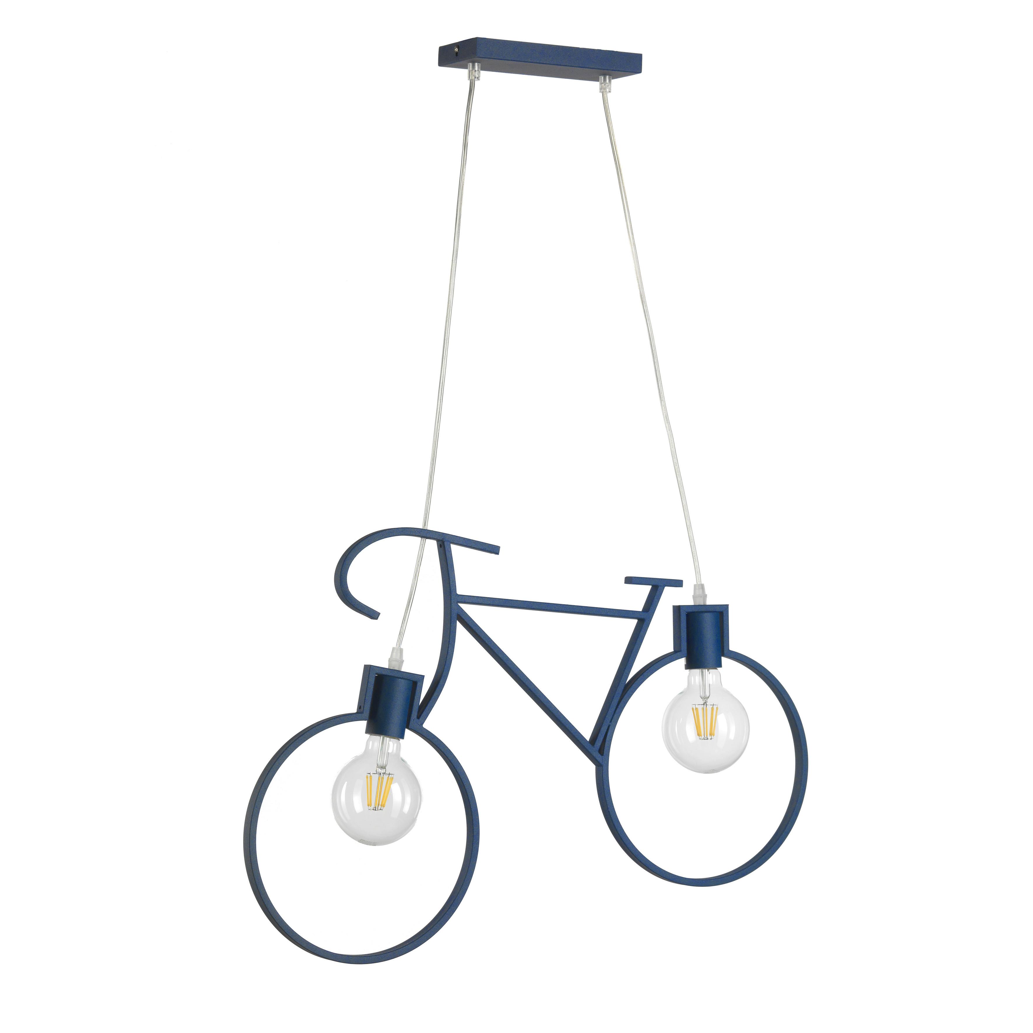 Kinderhängeleuchte 4900/Sb - Blau, Basics, Metall (67/4/125cm)
