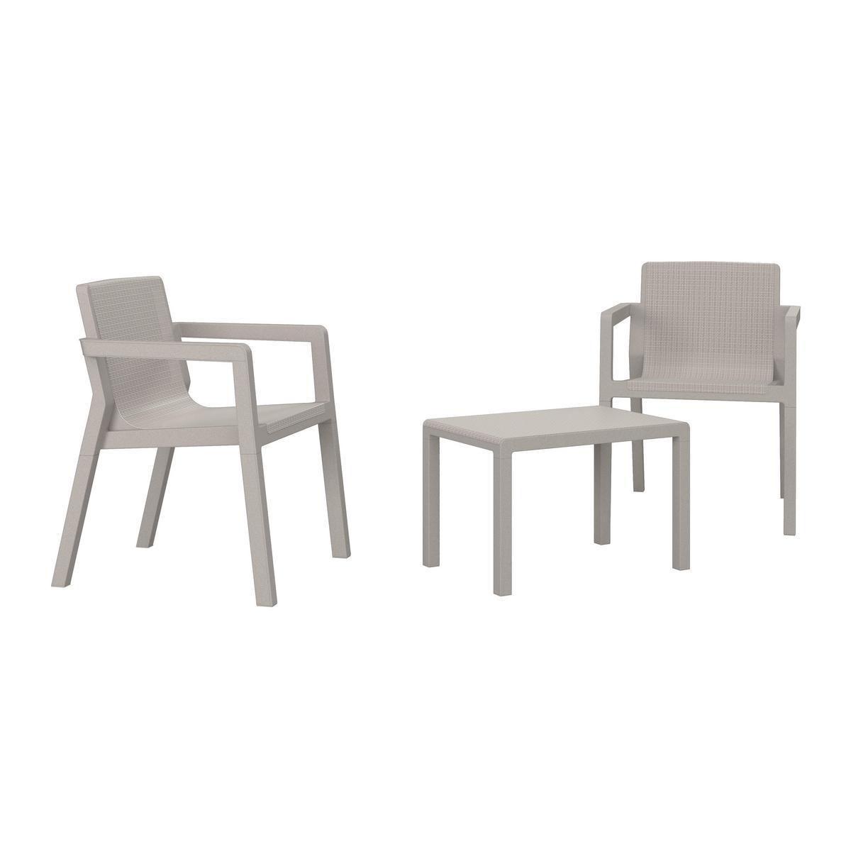 SADA NA BALKON ALBA - pískové barvy, Basics, plast - Mömax