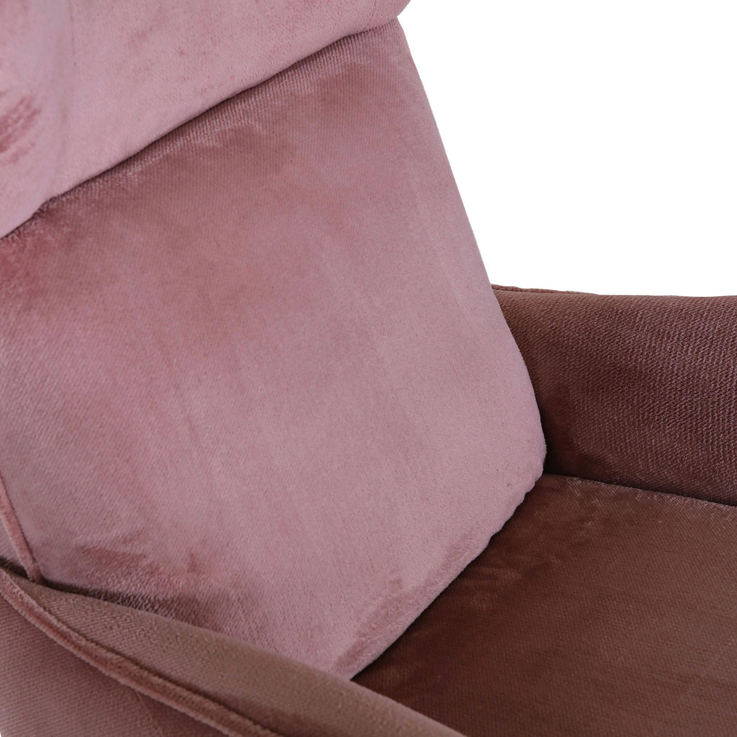 Ohrensessel Lorris - Schwarz/Rosa, KONVENTIONELL, Textil (83/110/92cm) - MID.YOU