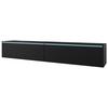 Lowboard Vera D180 Schwarz B: 180 cm - Schwarz/Grau, LIFESTYLE, Holzwerkstoff (180/30/33cm) - P & B