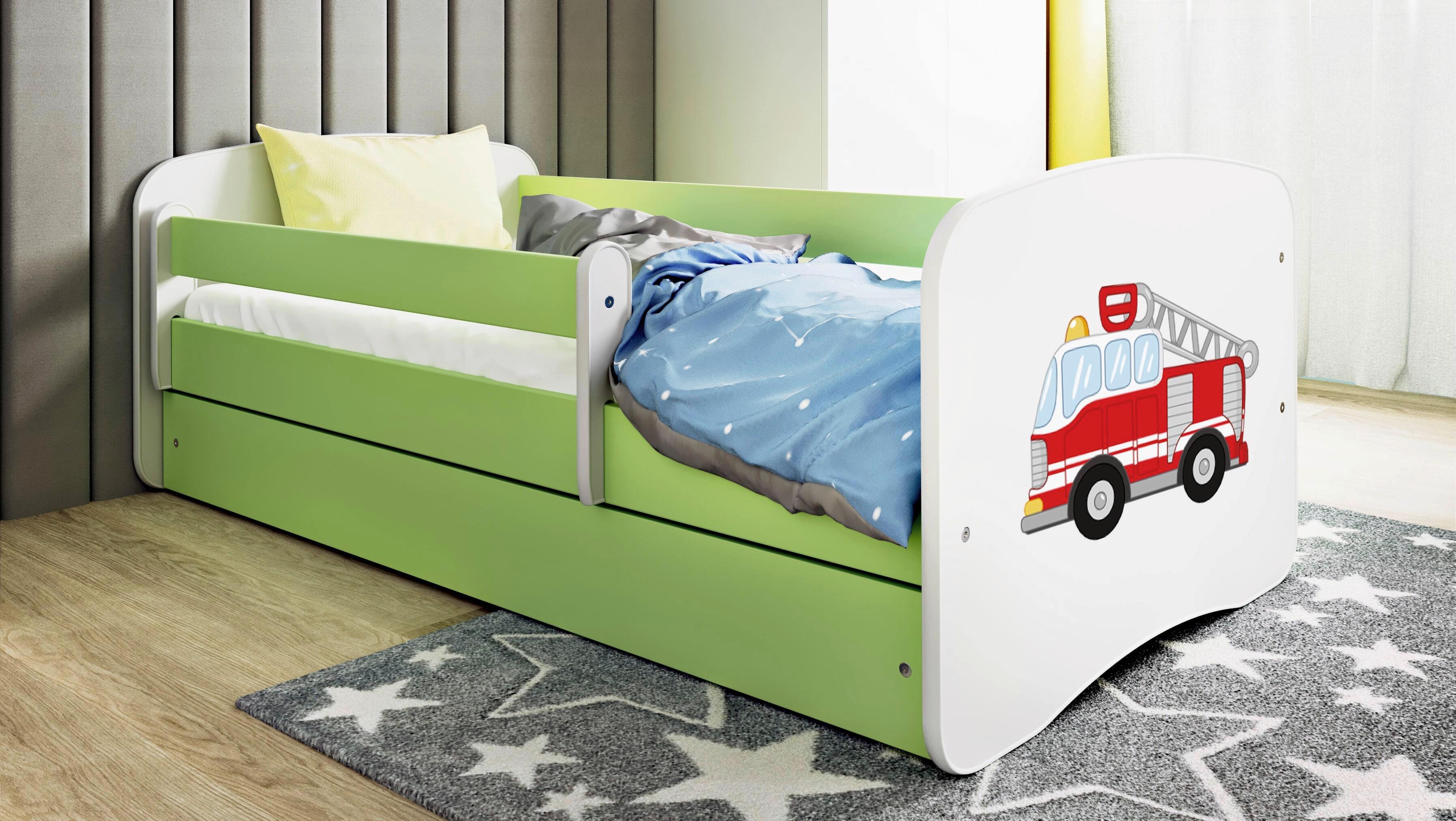 Kinder-/Juniorbett Babydreams Inkl. Matratze 80x160 - Birkefarben/Weiß, MODERN, Holz/Holzwerkstoff (80/160cm) - MID.YOU